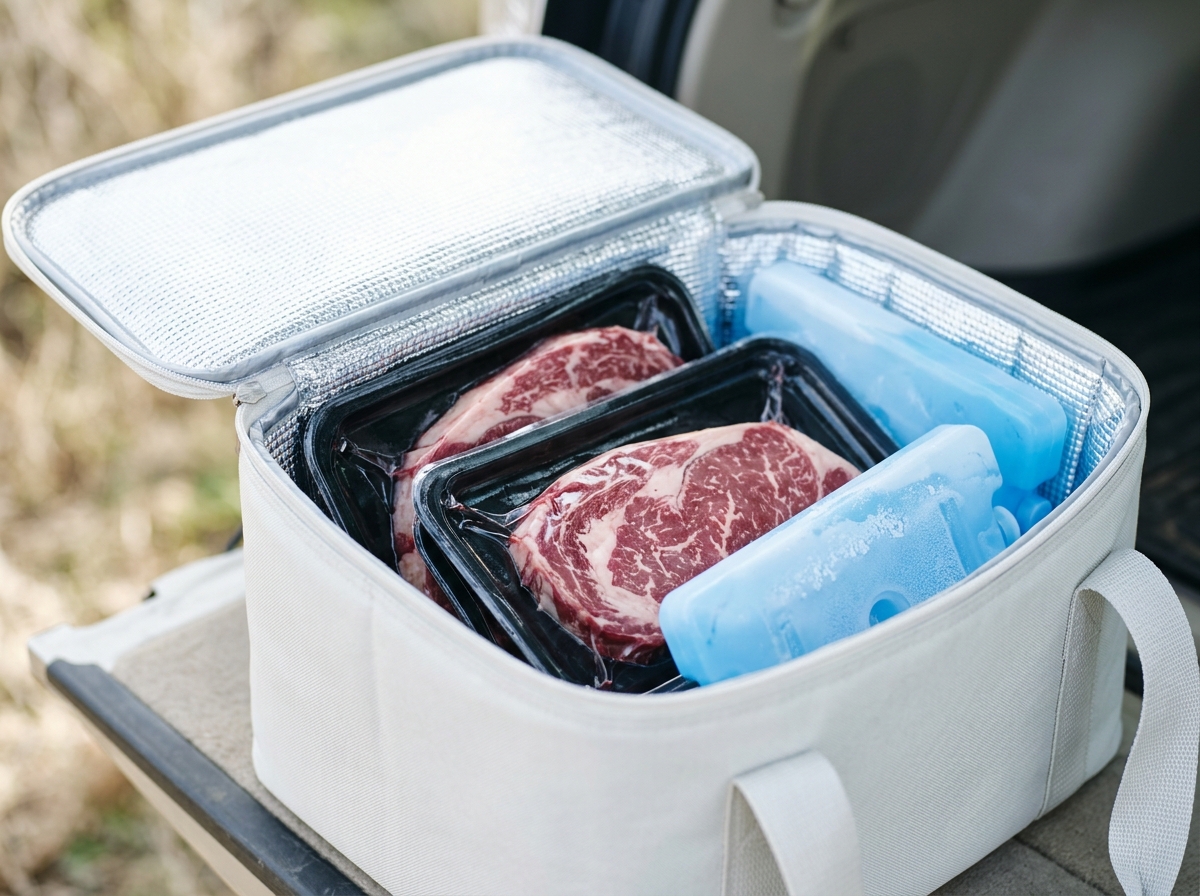Transporter une viande sous skin jusque chez vous