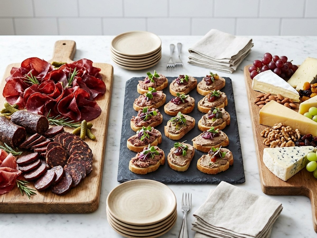 Un apéritif dînatoire sans porc pour douze : le plan complet