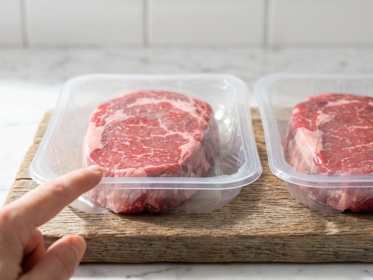 Une barquette gonflée, une barquette à plat : comment lire