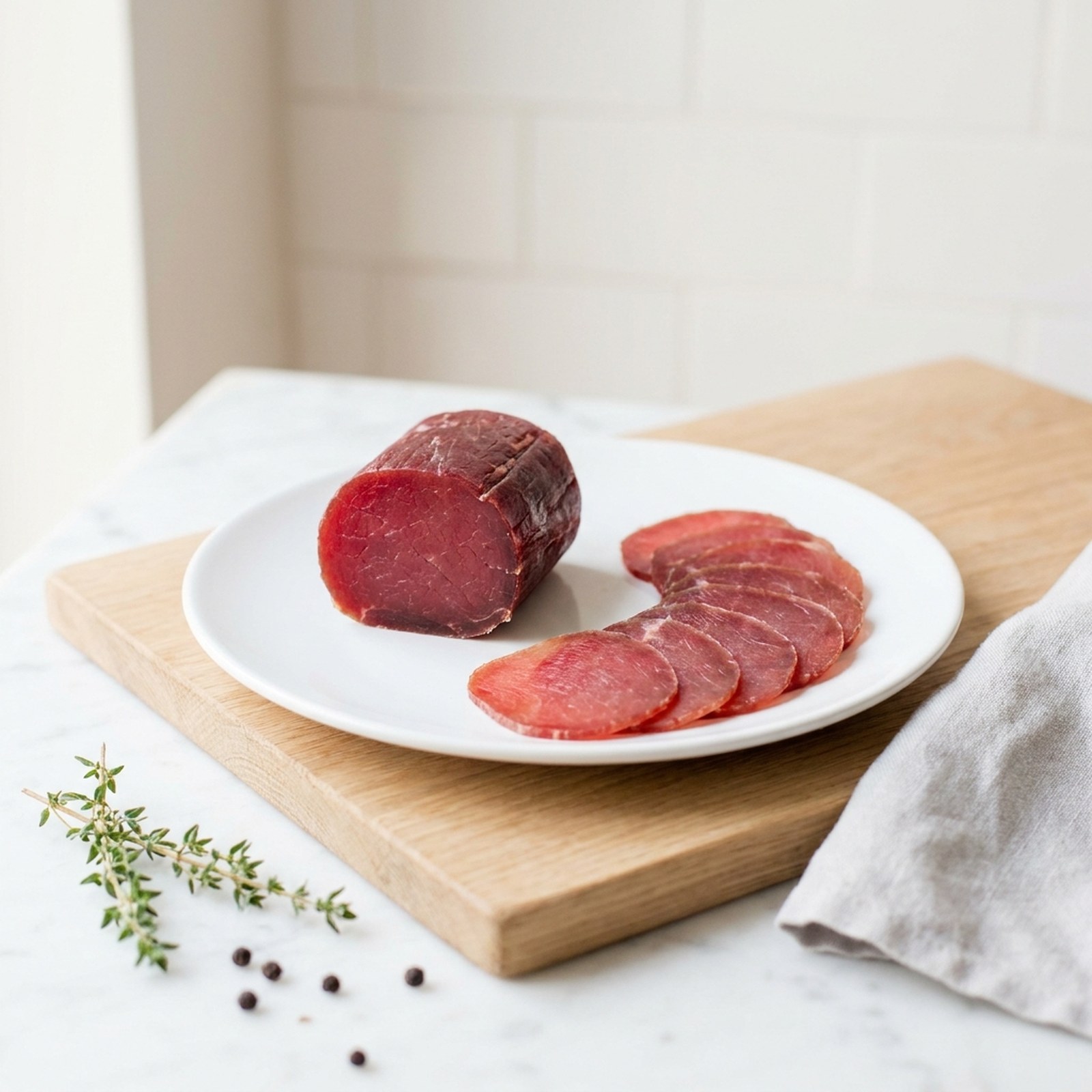 Cecina filet de bœuf, charcuterie halal