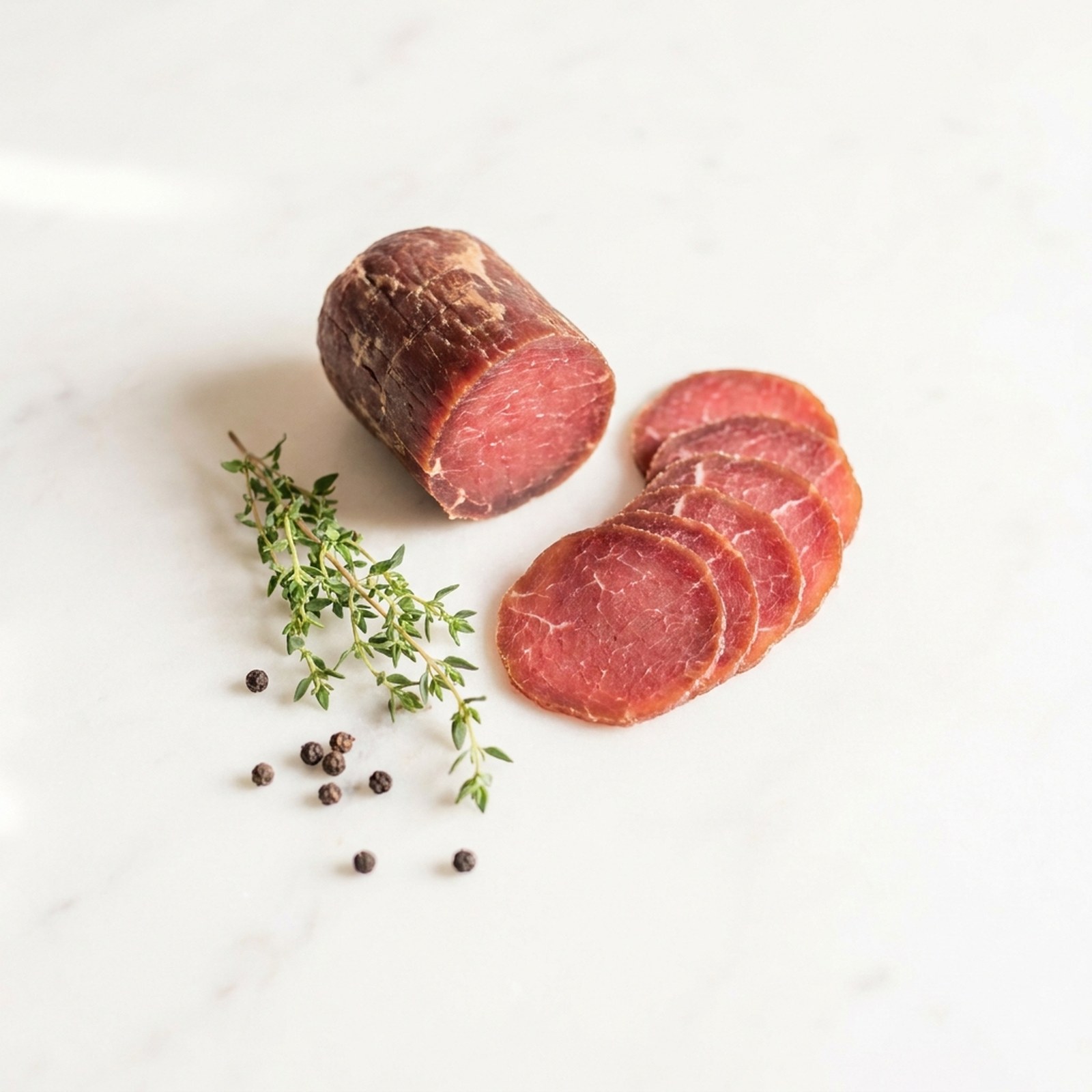 Cecina filet de bœuf, dressé pour la table