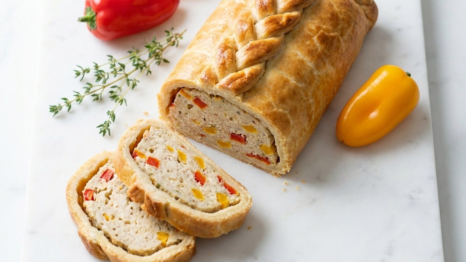 Brunch d’œufs brouillés et pâté en croûte provençale