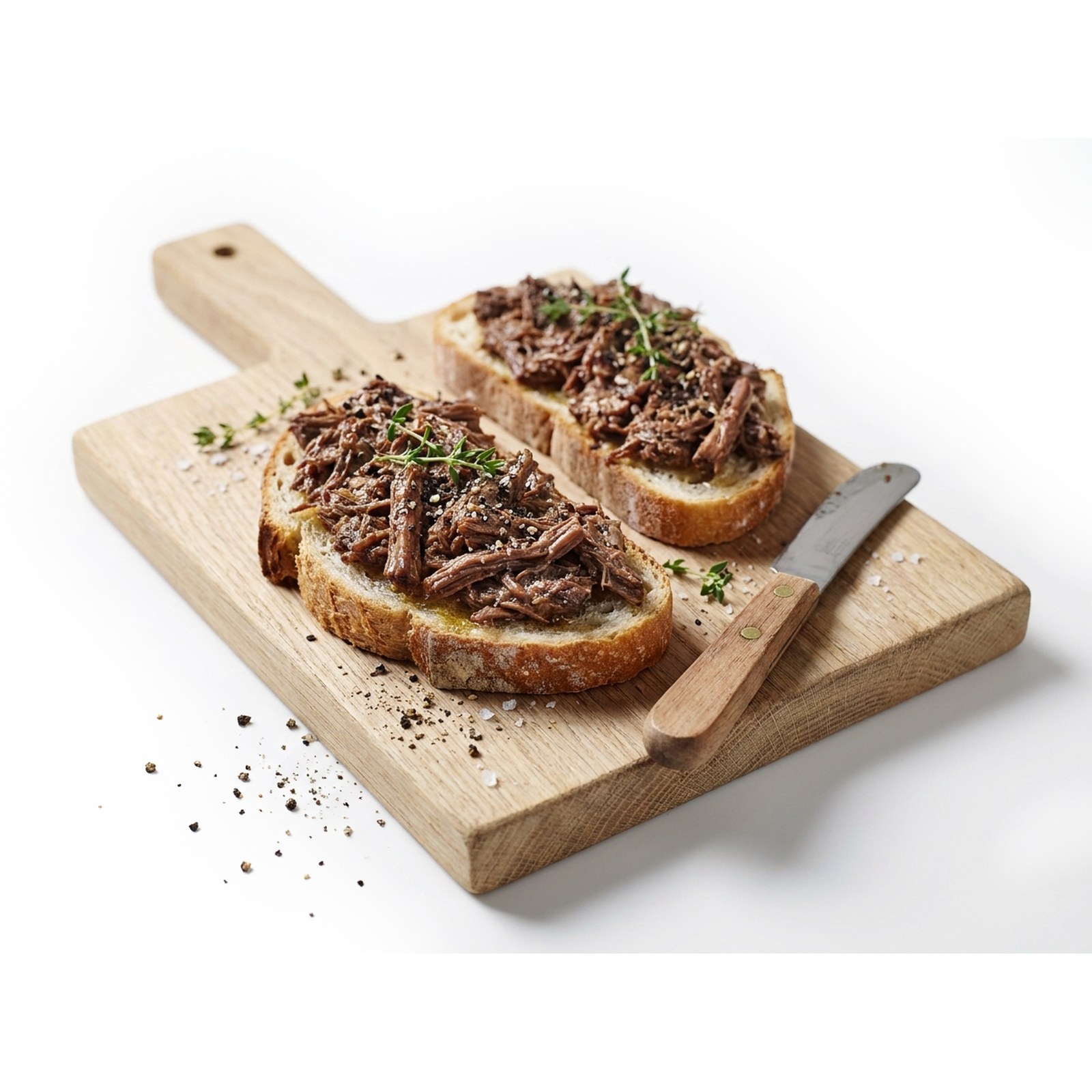 Rillette de bœuf Black Angus, dressé pour la table