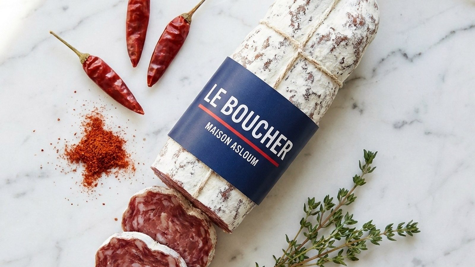 Sandwich au saucisson sec halal et beurre de baratte
