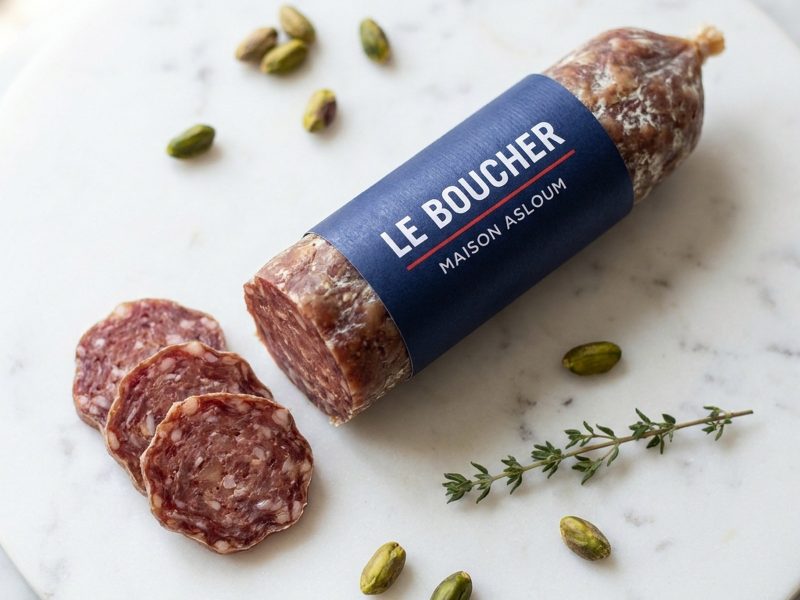 Planche apéritive de saucissons secs halal et de fromages