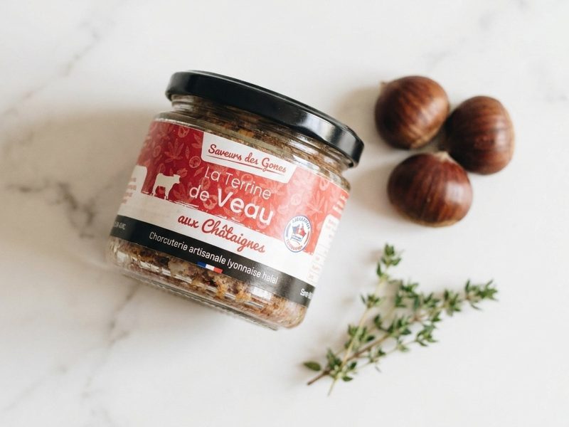 Croustillants de brick à la terrine de veau halal aux châtaignes