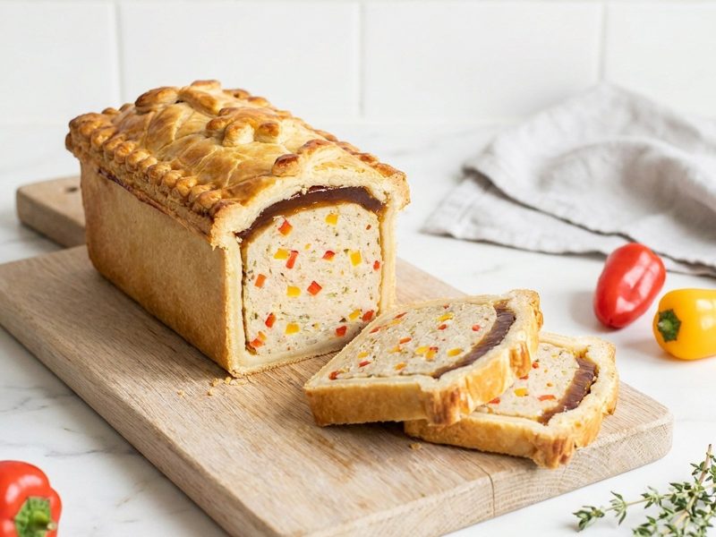 Pâté en croûte provençale, charcuterie halal