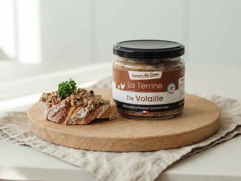 Terrine de volaille, servi sur du pain