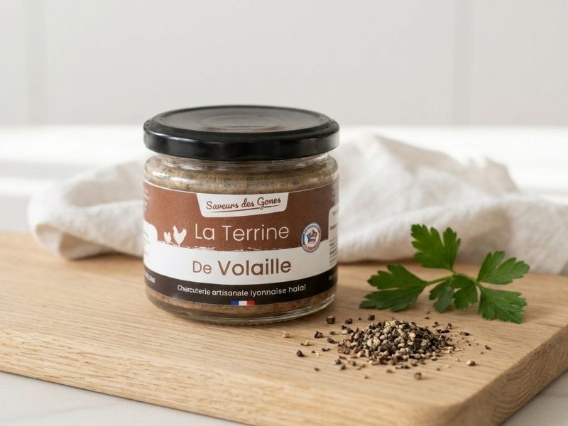 Terrine de volaille, charcuterie halal