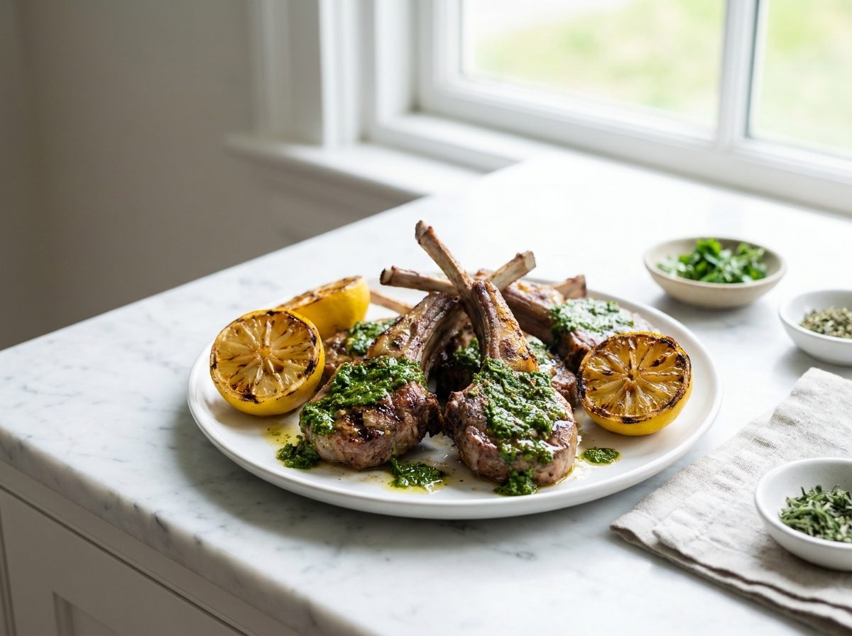 Côtelettes d’agneau à la chermoula