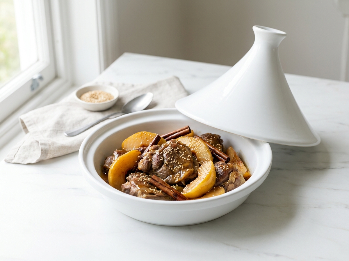 Tajine d’agneau aux coings