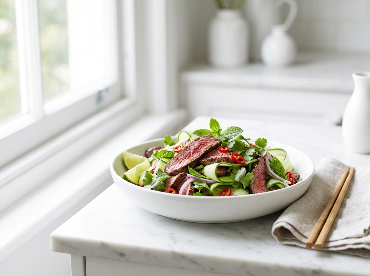 Salade de bœuf à la thaïe