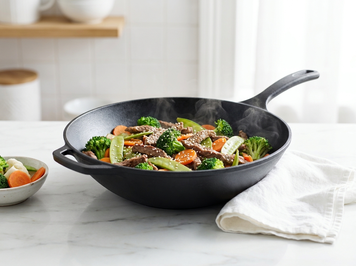 Wok de veau aux légumes