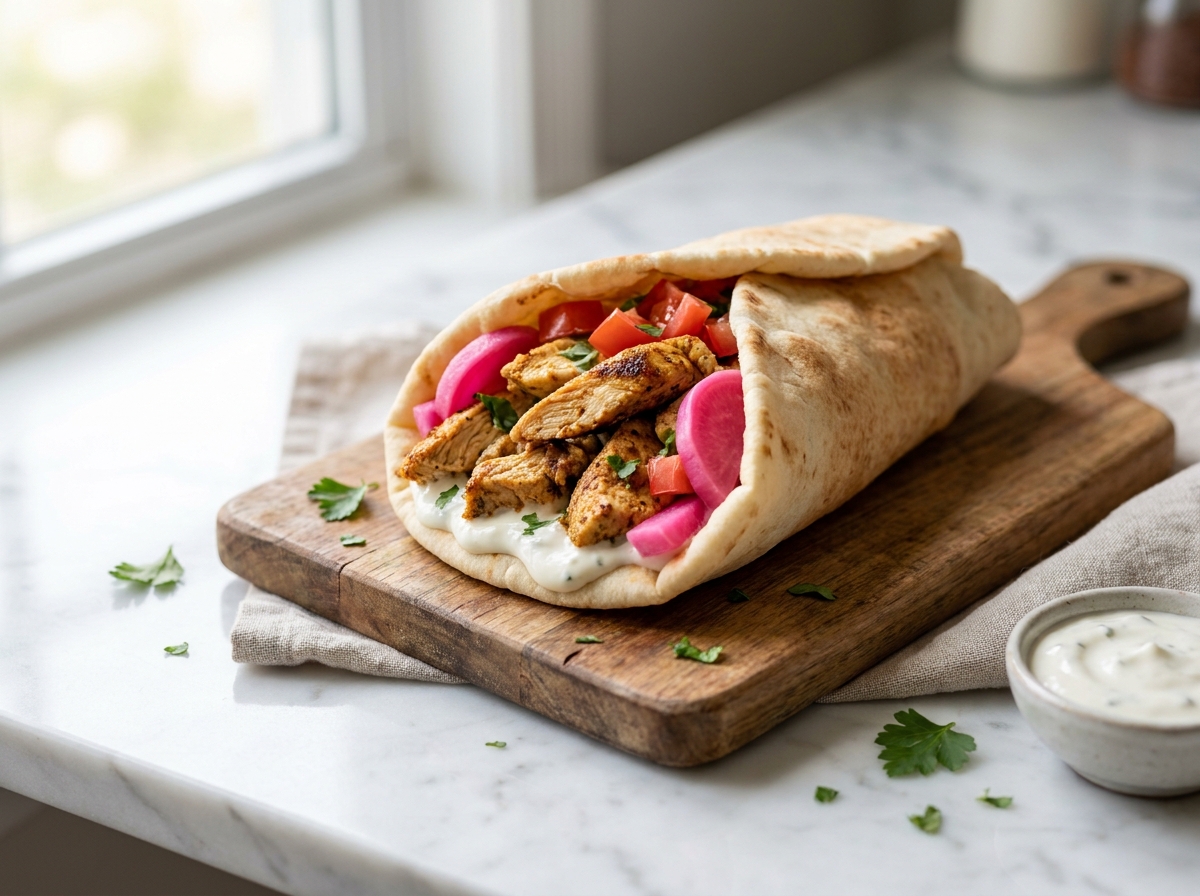 Shawarma de poulet maison
