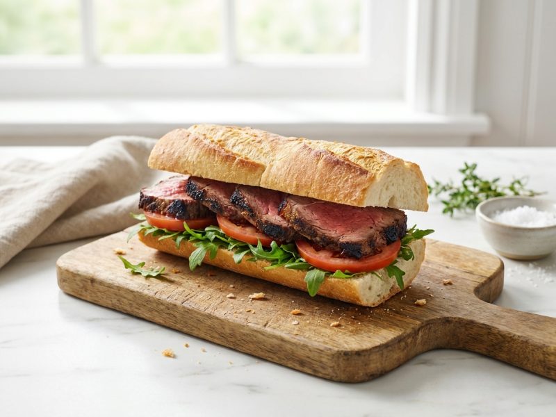 Sandwich au reste de rôti de bœuf