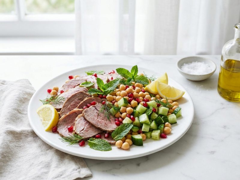 Gigot froid en salade