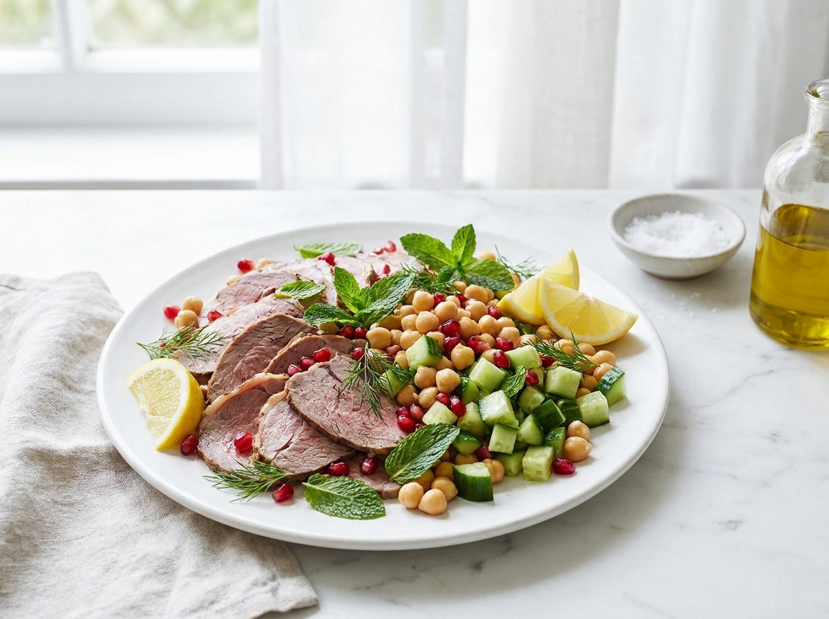 Gigot froid en salade