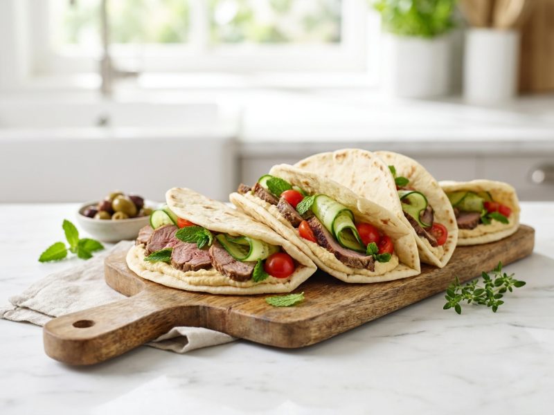 Wraps au reste de gigot