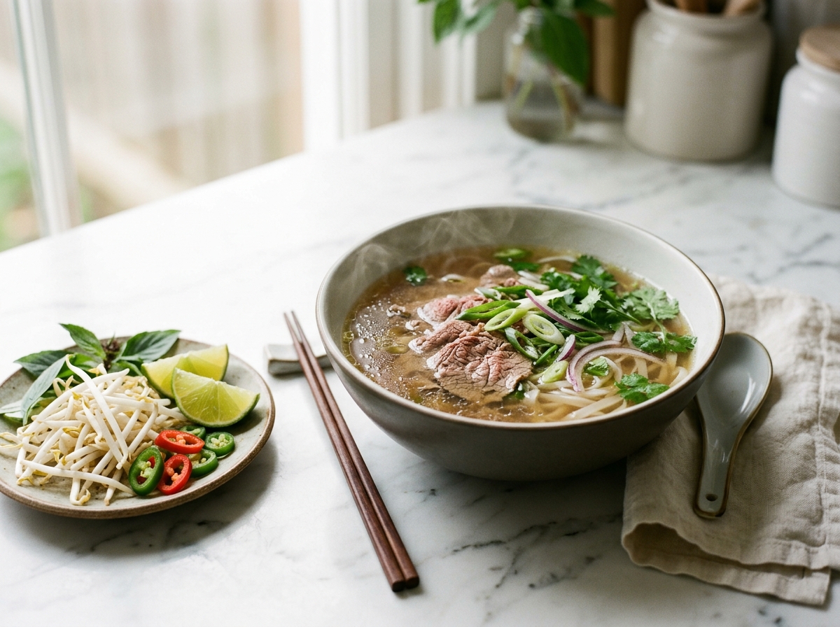 Pho au bœuf