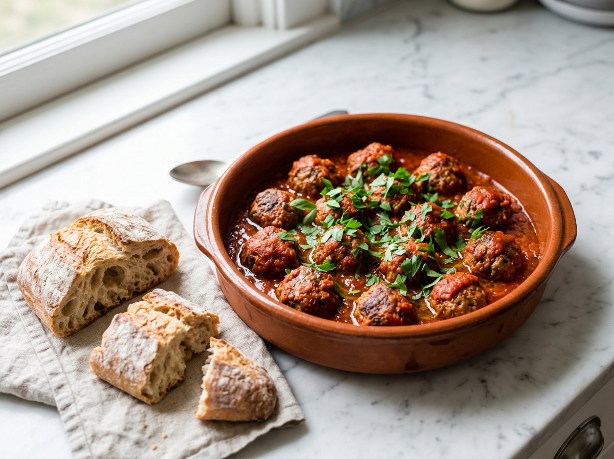 Albondigas, boulettes à la sauce tomate épicée