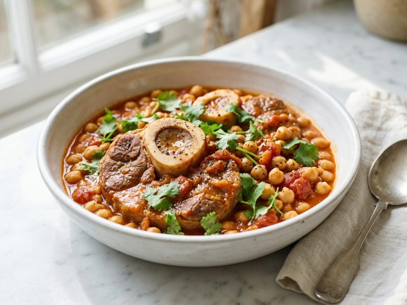 Jarret de veau aux pois chiches