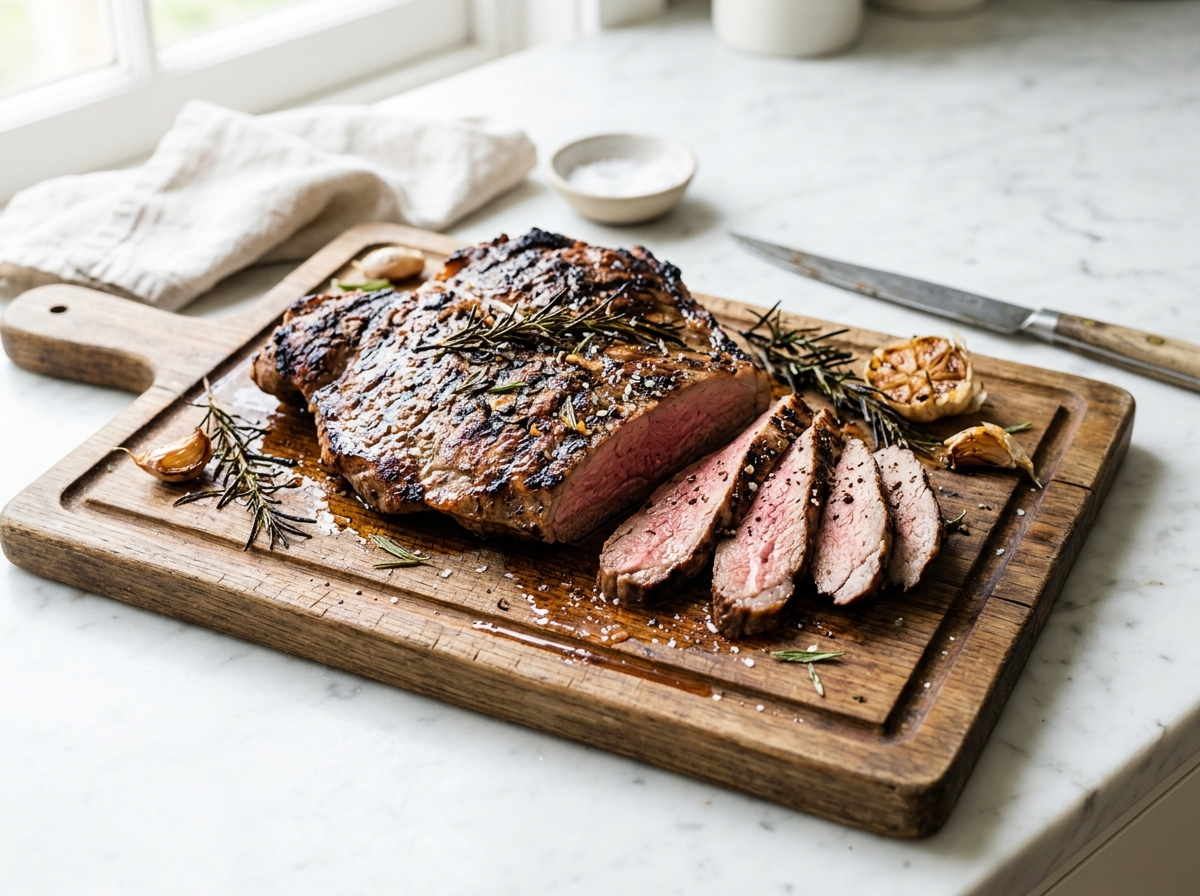 Gigot d’agneau au barbecue, en papillon