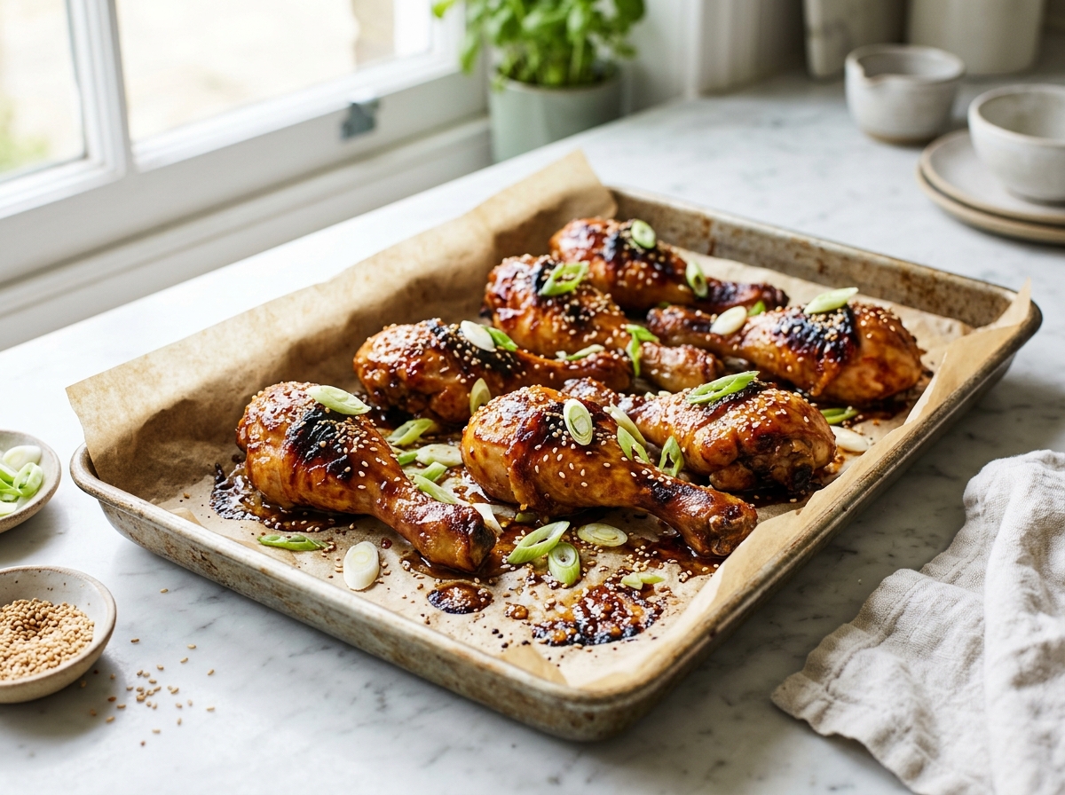 Poulet au miel et au gingembre