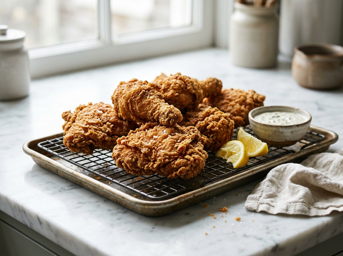 Poulet frit croustillant