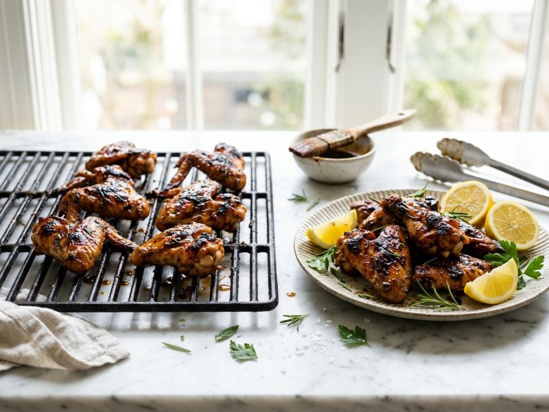 Ailes de poulet marinées au barbecue