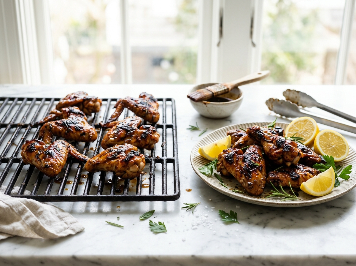 Ailes de poulet marinées au barbecue