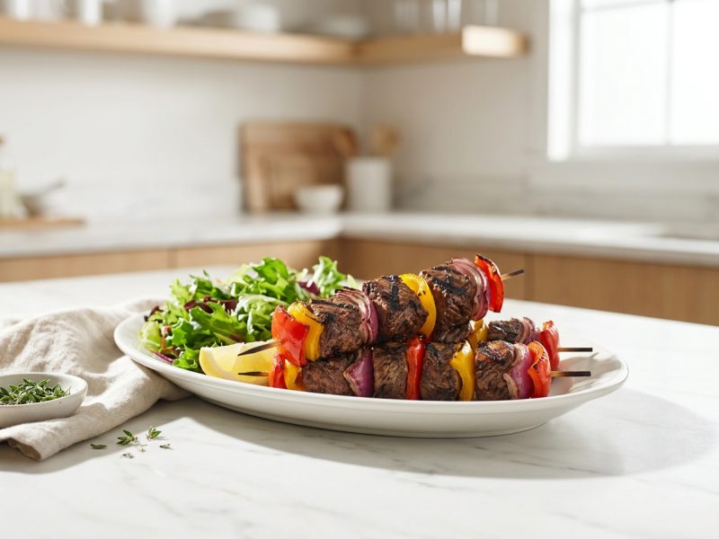 Brochettes de bœuf au barbecue