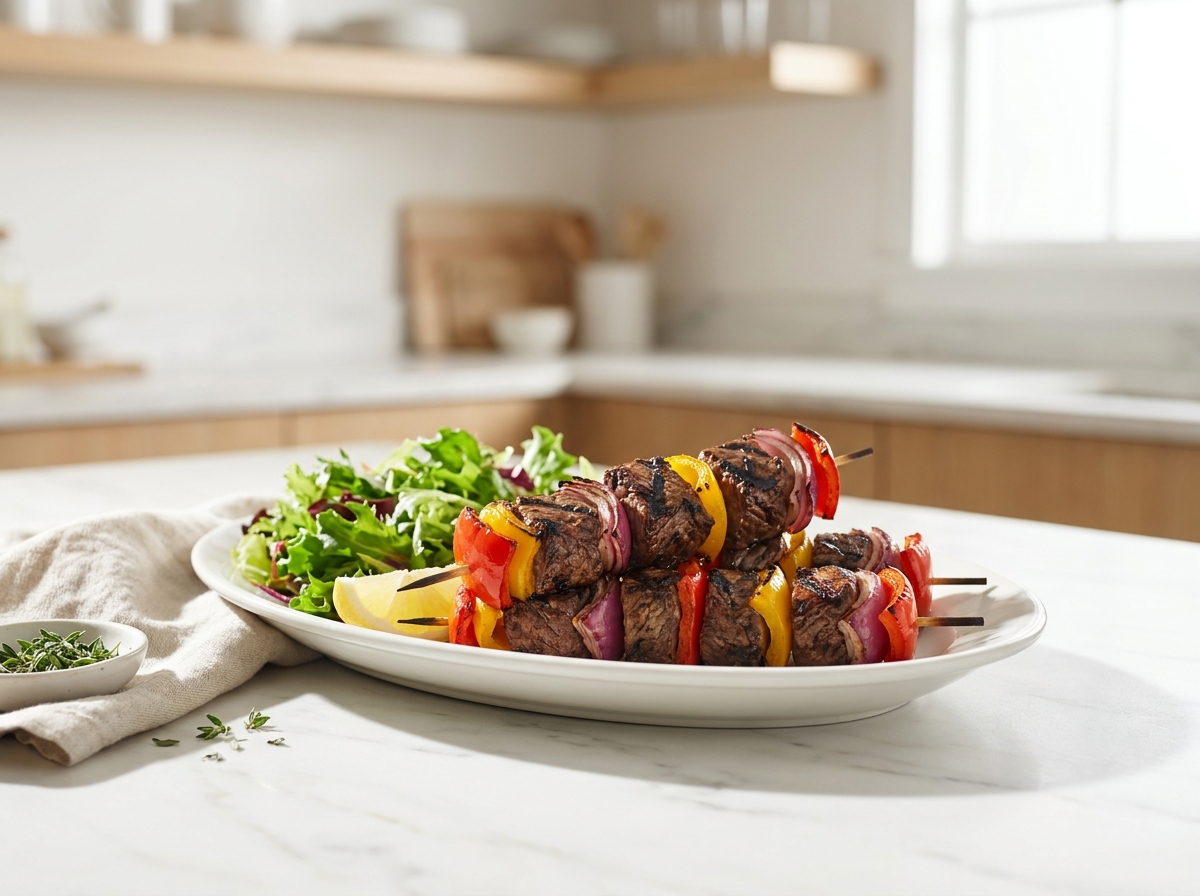 Brochettes de bœuf au barbecue