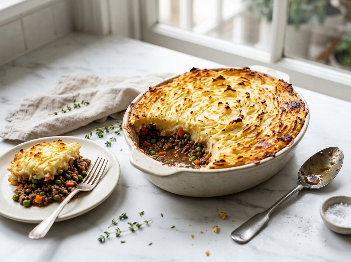 Hachis parmentier au reste de gigot