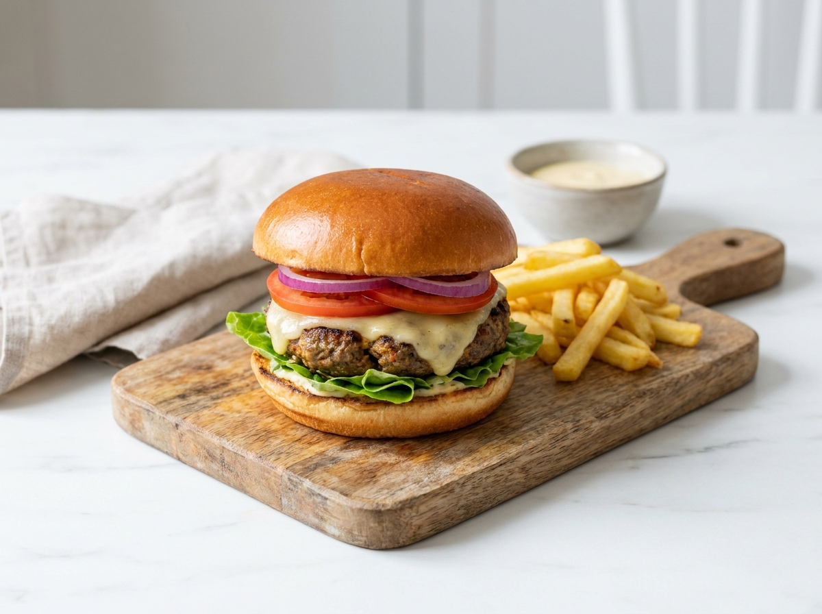 Burger au steak de kefta
