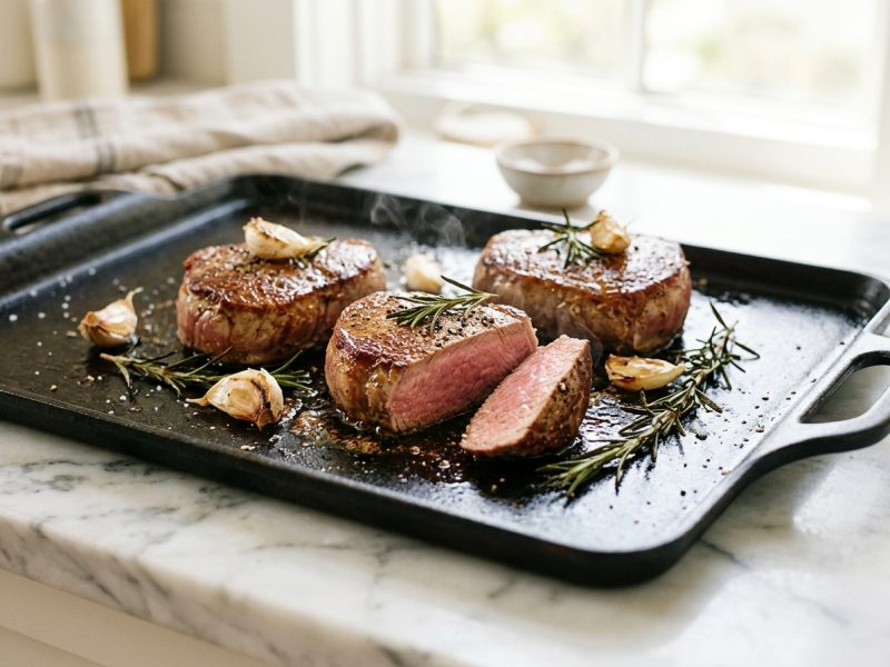 Noix de veau en pavés à la plancha