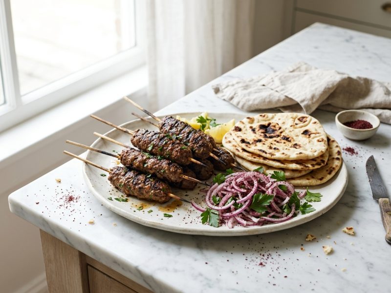 Brochettes de kefta à la braise