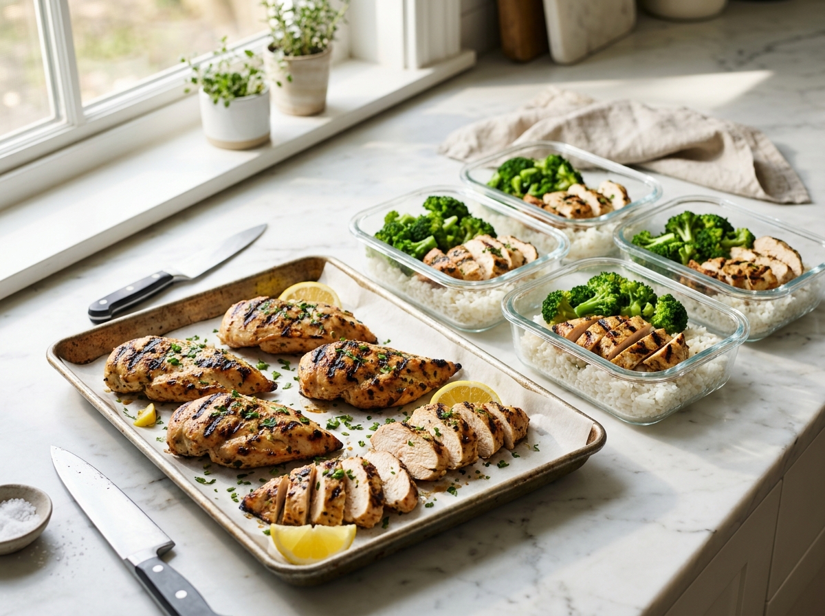 Poulet grillé pour la semaine