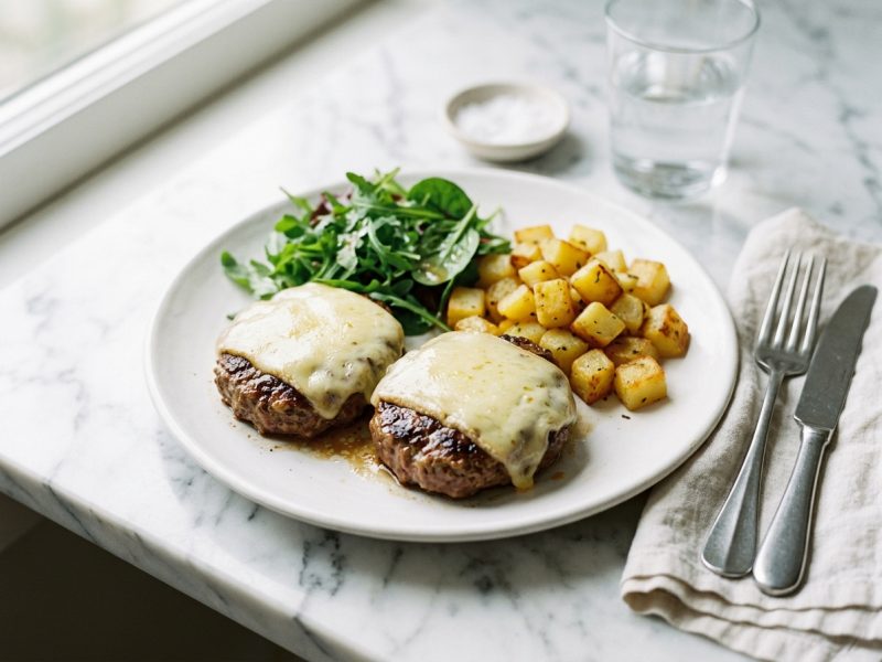 Pavés savoyard et pommes de terre sautées