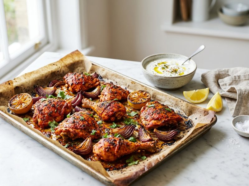 Poulet tikka au yaourt, au four