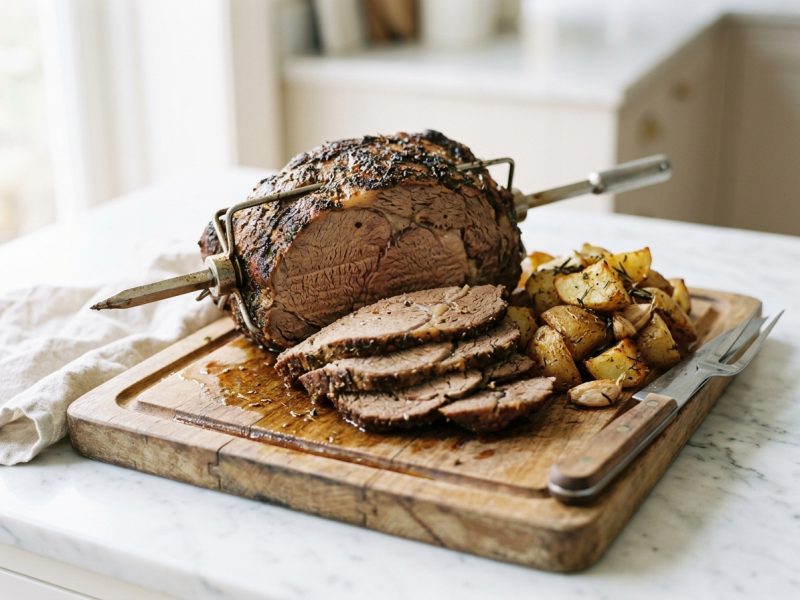 Broche de bœuf à la rôtissoire