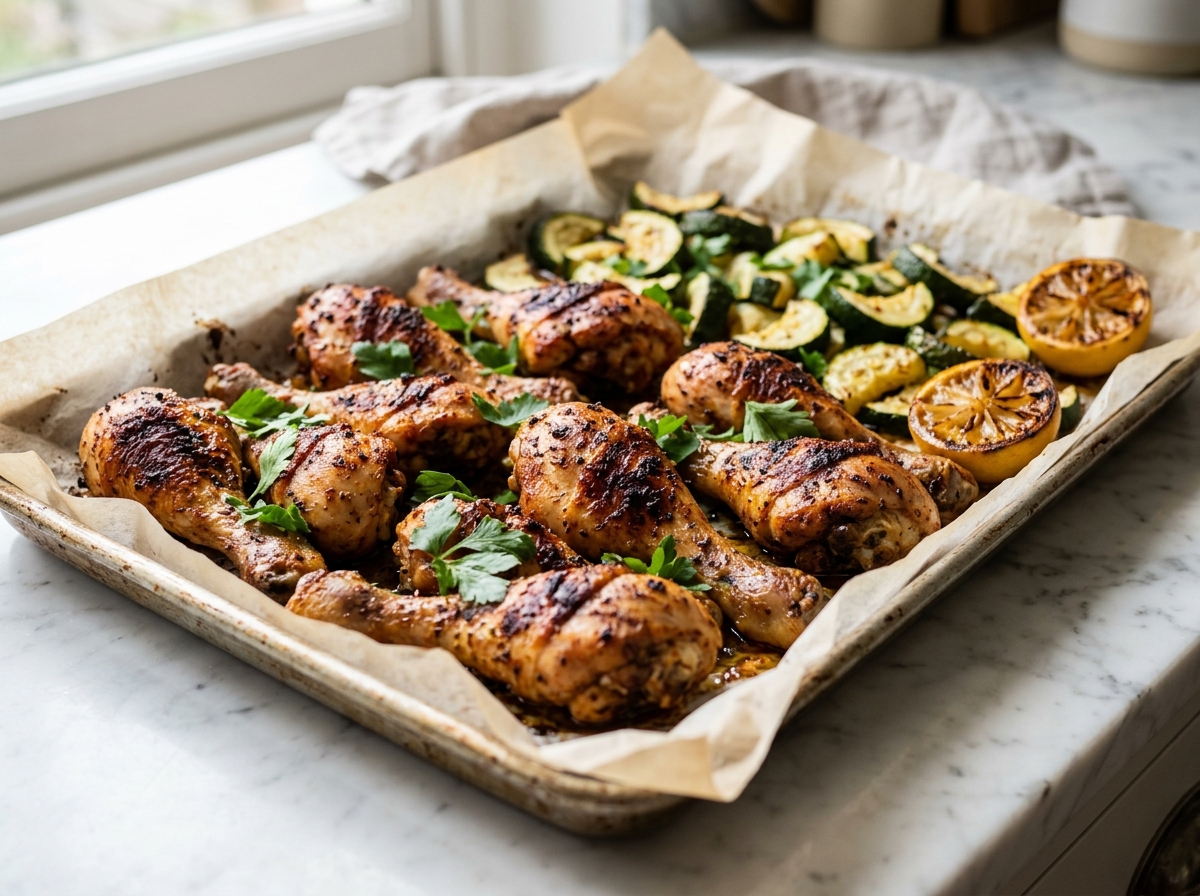 Pilons de poulet au four pour la semaine