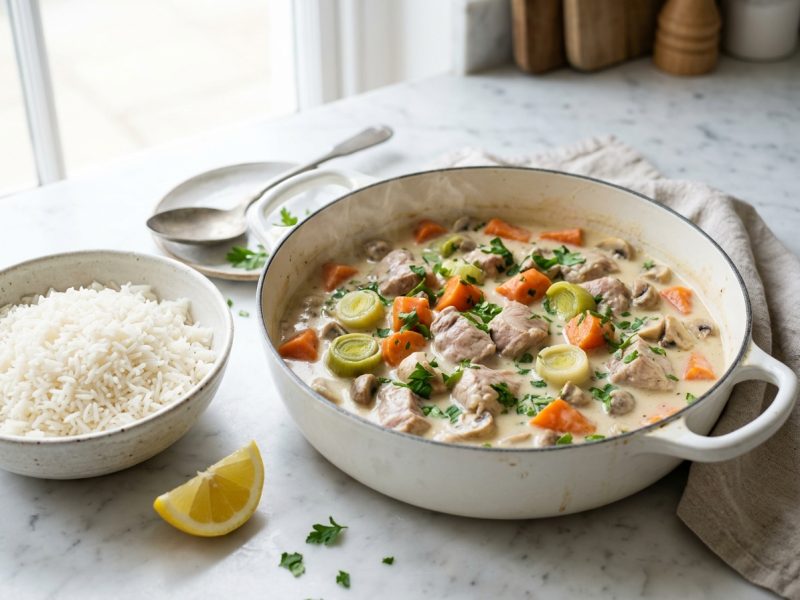 Blanquette de veau sans crème, pour six boîtes
