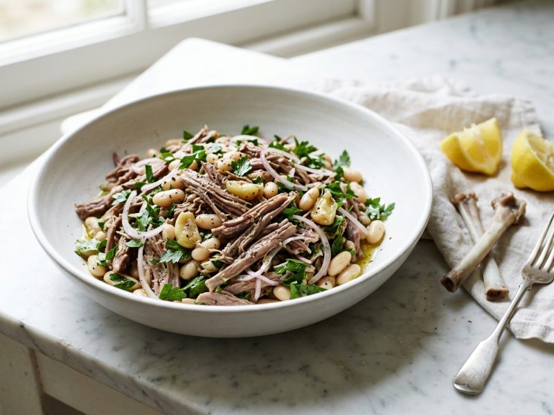 Souris d’agneau confite en salade froide