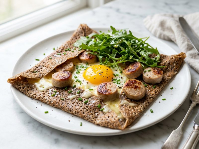 Galettes du matin aux saucisses de volaille