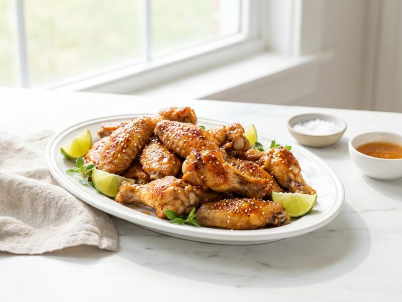 Ailes de poulet au four, paprika et miel