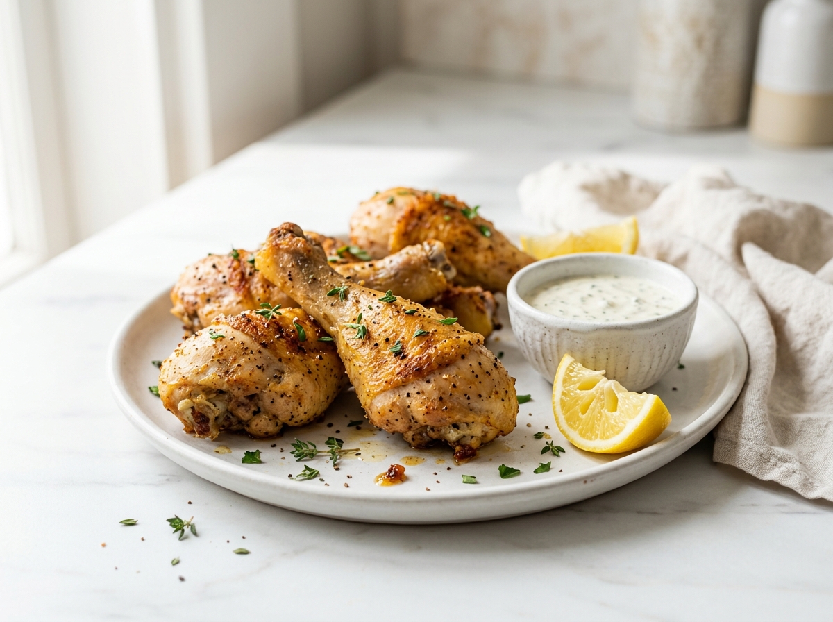 Pilons de poulet croustillants au four